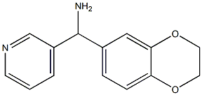 2,3-dihydro-1,4-benzodioxin-6-yl(pyridin-3-yl)methanamine Struktur