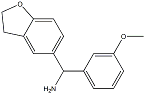 2,3-dihydro-1-benzofuran-5-yl(3-methoxyphenyl)methanamine Structure