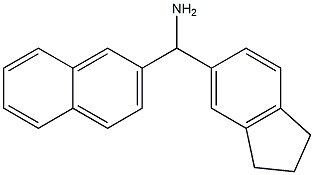 2,3-dihydro-1H-inden-5-yl(naphthalen-2-yl)methanamine Struktur