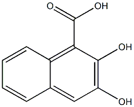 2,3-dihydroxynaphthalene-1-carboxylic acid Struktur