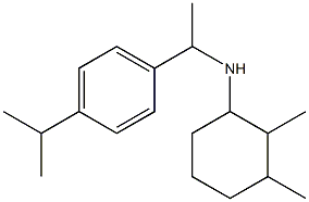 2,3-dimethyl-N-{1-[4-(propan-2-yl)phenyl]ethyl}cyclohexan-1-amine,,结构式
