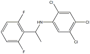 2,4,5-trichloro-N-[1-(2,6-difluorophenyl)ethyl]aniline Structure
