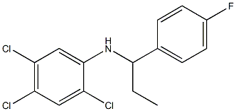 2,4,5-trichloro-N-[1-(4-fluorophenyl)propyl]aniline 结构式