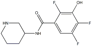 2,4,5-trifluoro-3-hydroxy-N-(piperidin-3-yl)benzamide|