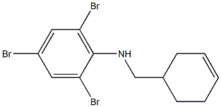 2,4,6-tribromo-N-(cyclohex-3-en-1-ylmethyl)aniline Structure
