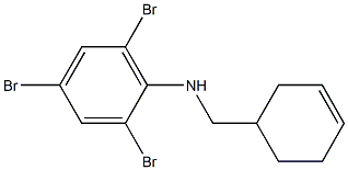 2,4,6-tribromo-N-(cyclohex-3-en-1-ylmethyl)aniline 结构式