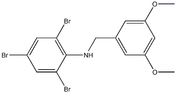 2,4,6-tribromo-N-[(3,5-dimethoxyphenyl)methyl]aniline