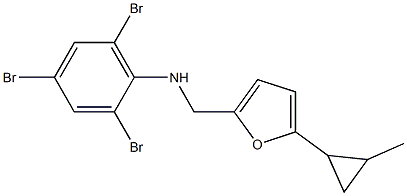 2,4,6-tribromo-N-{[5-(2-methylcyclopropyl)furan-2-yl]methyl}aniline