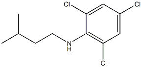 2,4,6-trichloro-N-(3-methylbutyl)aniline Struktur
