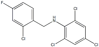 2,4,6-trichloro-N-[(2-chloro-4-fluorophenyl)methyl]aniline