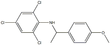 2,4,6-trichloro-N-[1-(4-methoxyphenyl)ethyl]aniline,,结构式