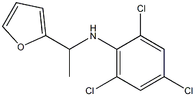 2,4,6-trichloro-N-[1-(furan-2-yl)ethyl]aniline