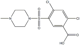  2,4-dichloro-5-[(4-methylpiperazine-1-)sulfonyl]benzoic acid