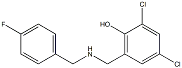 2,4-dichloro-6-({[(4-fluorophenyl)methyl]amino}methyl)phenol