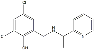 2,4-dichloro-6-({[1-(pyridin-2-yl)ethyl]amino}methyl)phenol|