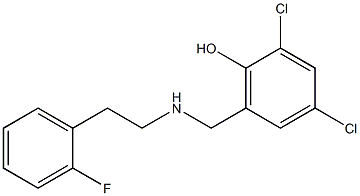 2,4-dichloro-6-({[2-(2-fluorophenyl)ethyl]amino}methyl)phenol