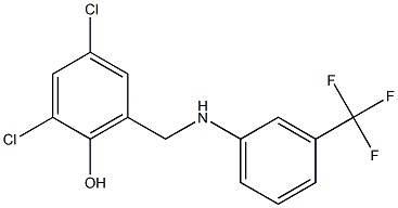 2,4-dichloro-6-({[3-(trifluoromethyl)phenyl]amino}methyl)phenol