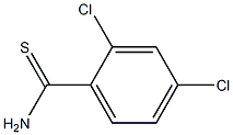 2,4-dichlorobenzenecarbothioamide 化学構造式