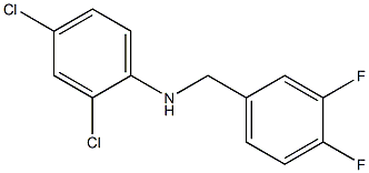 2,4-dichloro-N-[(3,4-difluorophenyl)methyl]aniline,,结构式