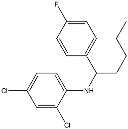 2,4-dichloro-N-[1-(4-fluorophenyl)pentyl]aniline