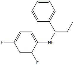 2,4-difluoro-N-(1-phenylpropyl)aniline 化学構造式
