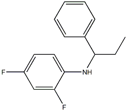 2,4-difluoro-N-(1-phenylpropyl)aniline Structure