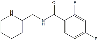 2,4-difluoro-N-(piperidin-2-ylmethyl)benzamide Struktur