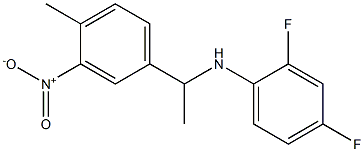 2,4-difluoro-N-[1-(4-methyl-3-nitrophenyl)ethyl]aniline