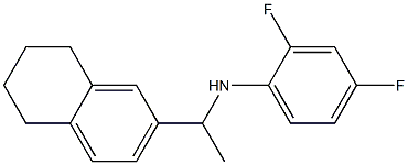 2,4-difluoro-N-[1-(5,6,7,8-tetrahydronaphthalen-2-yl)ethyl]aniline