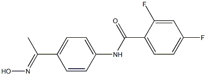 2,4-difluoro-N-{4-[(1E)-N-hydroxyethanimidoyl]phenyl}benzamide Structure