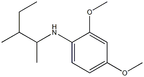 2,4-dimethoxy-N-(3-methylpentan-2-yl)aniline,,结构式