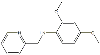 2,4-dimethoxy-N-(pyridin-2-ylmethyl)aniline,,结构式