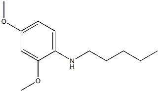 2,4-dimethoxy-N-pentylaniline 化学構造式