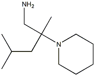 2,4-dimethyl-2-piperidin-1-ylpentan-1-amine,,结构式