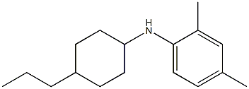 2,4-dimethyl-N-(4-propylcyclohexyl)aniline,,结构式