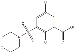  2,5-dichloro-3-(morpholin-4-ylsulfonyl)benzoic acid