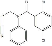 2,5-dichloro-N-(2-cyanoethyl)-N-phenylbenzamide 化学構造式