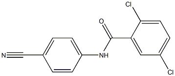 2,5-dichloro-N-(4-cyanophenyl)benzamide Structure