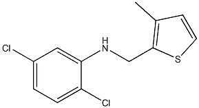 2,5-dichloro-N-[(3-methylthiophen-2-yl)methyl]aniline,,结构式