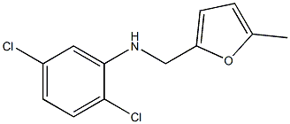 2,5-dichloro-N-[(5-methylfuran-2-yl)methyl]aniline,,结构式