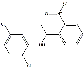 2,5-dichloro-N-[1-(2-nitrophenyl)ethyl]aniline,,结构式