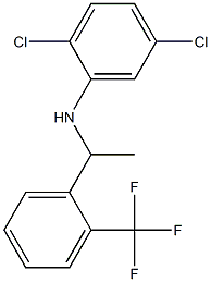 2,5-dichloro-N-{1-[2-(trifluoromethyl)phenyl]ethyl}aniline,,结构式