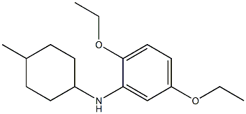 2,5-diethoxy-N-(4-methylcyclohexyl)aniline Struktur