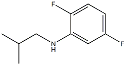 2,5-difluoro-N-(2-methylpropyl)aniline,,结构式