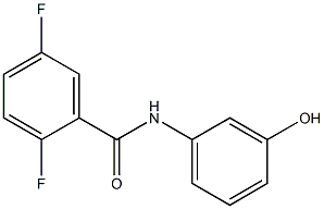 2,5-difluoro-N-(3-hydroxyphenyl)benzamide Structure