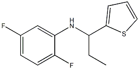 2,5-difluoro-N-[1-(thiophen-2-yl)propyl]aniline 化学構造式