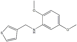 2,5-dimethoxy-N-(thiophen-3-ylmethyl)aniline,,结构式