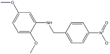 2,5-dimethoxy-N-[(4-nitrophenyl)methyl]aniline Structure