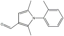 2,5-dimethyl-1-(2-methylphenyl)-1H-pyrrole-3-carbaldehyde,,结构式