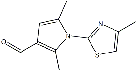 2,5-dimethyl-1-(4-methyl-1,3-thiazol-2-yl)-1H-pyrrole-3-carbaldehyde